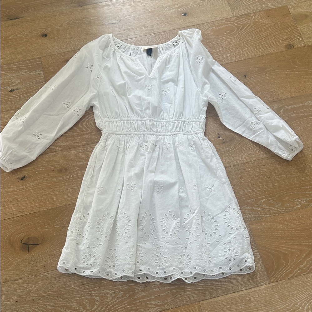 Universal Thread White Eyelet Kids Dress